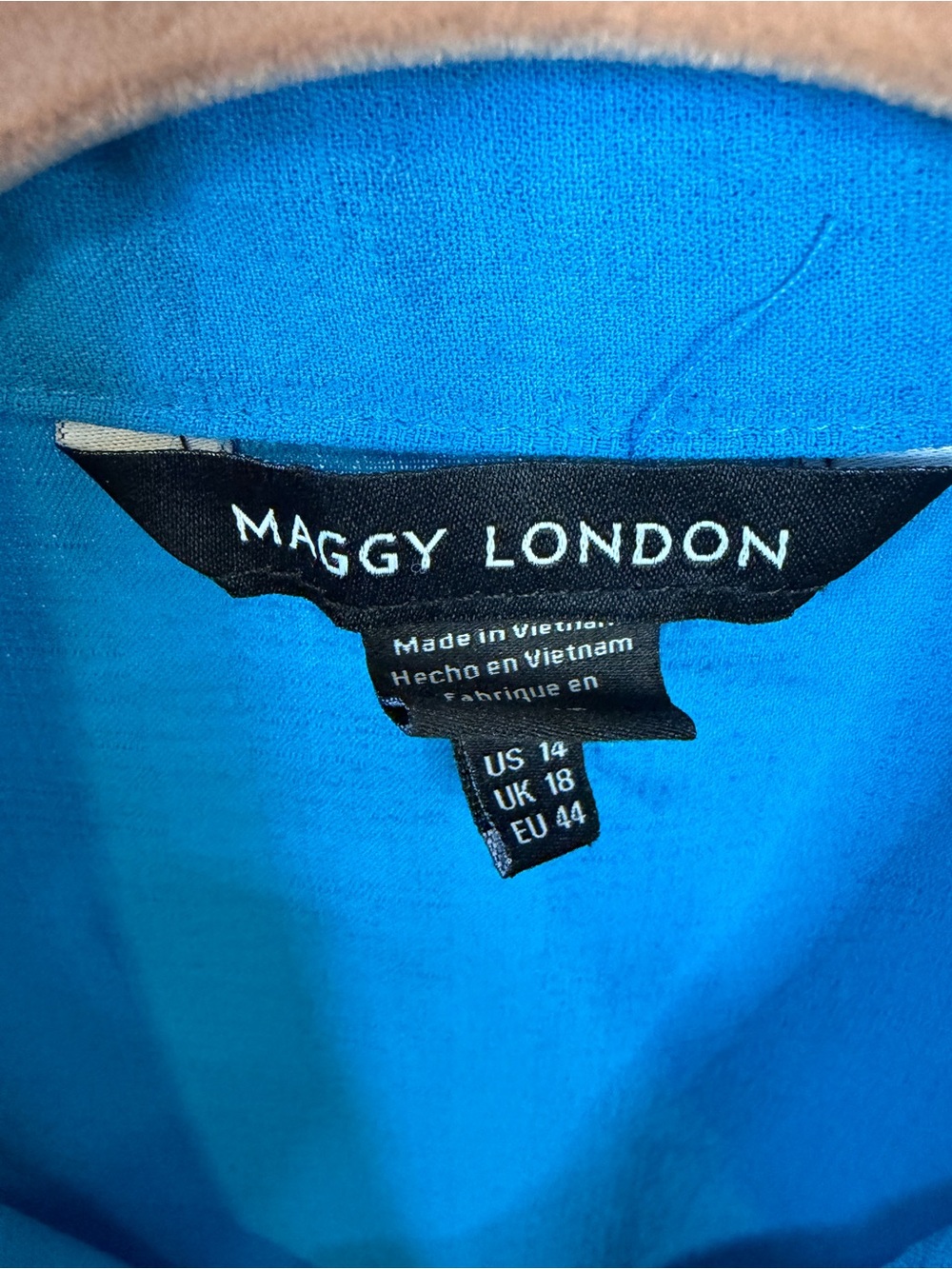Maggy London Turquoise Tie-Waist Midi Shirt Dress - Picture 2 of 9